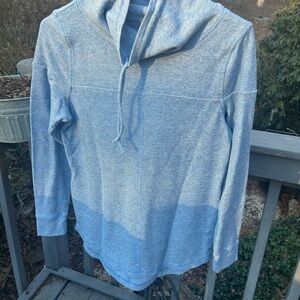 Talbots Blue Hooded Pullover
